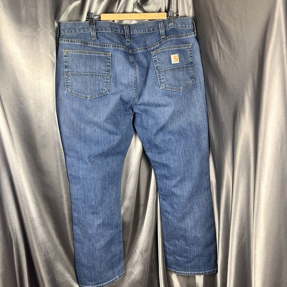 Carhartt Rugged Flex Jeans Men’s 40x30 Relaxed Fit 5 Pocket Coldwater Blue Chore - Picture 6 of 13